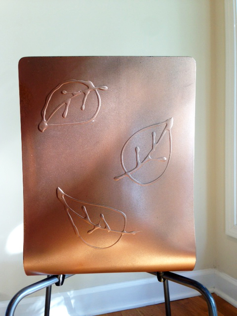 decorated IKEA kitchen chairs