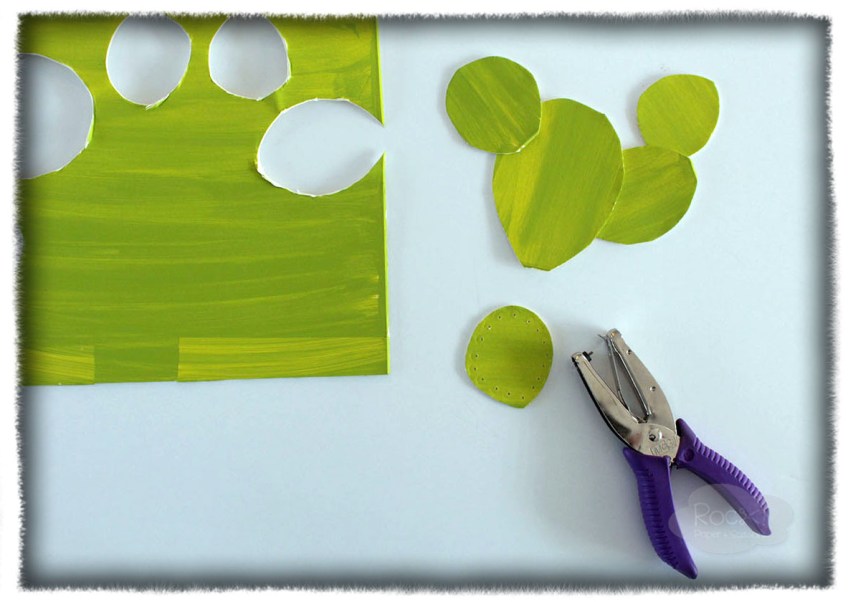 cactus paper parts - DIY cactus