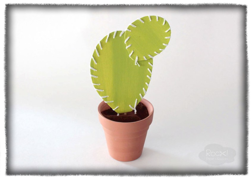 cactus paper parts - DIY cactus