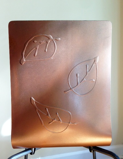 decorated IKEA kitchen chairs