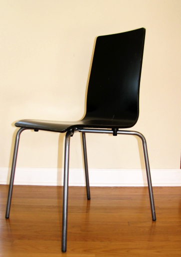 decorated IKEA kitchen chairs