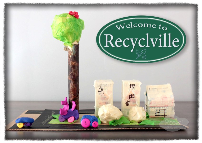 recycling art projects with kids neighborhood