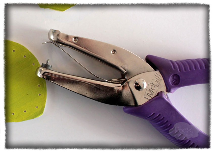 DIY cactus paper puncture