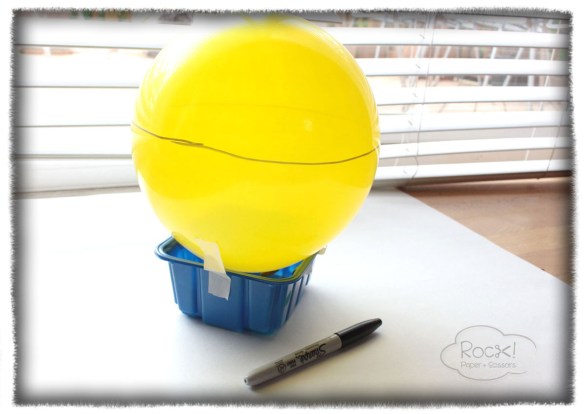 paper mache fruit basket balloon