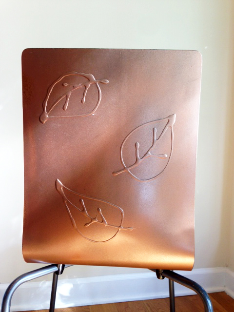 decorated IKEA kitchen chairs