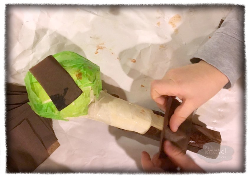 recycling art projects with kids trees