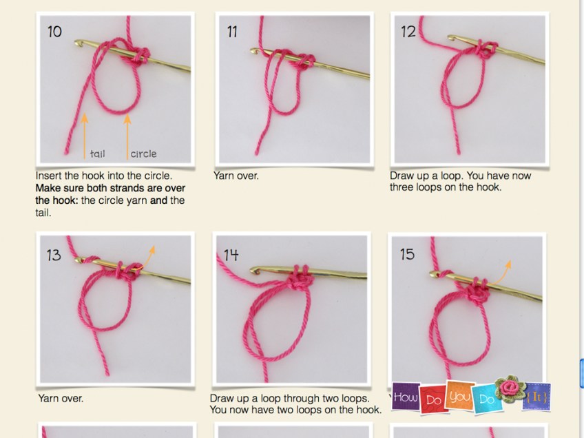 How to crochet - step-by-step crochet pattern