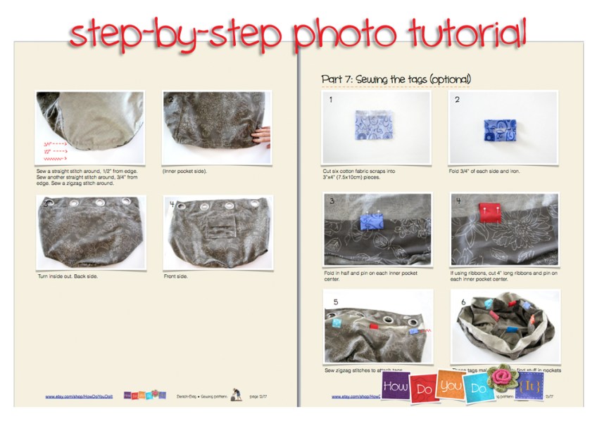 beach bag sewing pattern